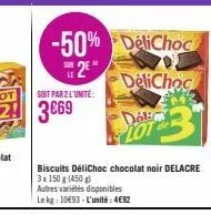 chocolat noir délichoc