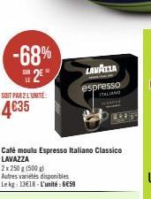 café moulu lavazza