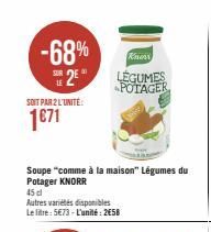 légumes du potager Knorr