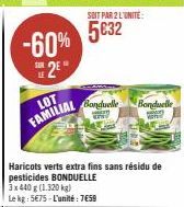 haricots verts Bonduelle