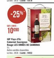 Cabernet Sauvignon Cambras