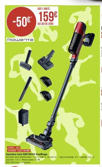 aspirateur balai Rowenta