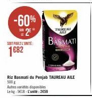 riz basmati Taureau Ailé