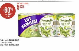 petits pois Bonduelle