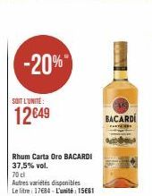 rhum Bacardi