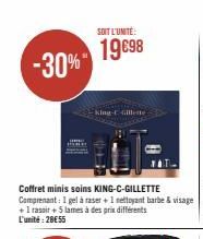 -30%  SOIT L'UNITÉ:  19€98  King- Gillette 