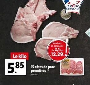 côtes de porc 