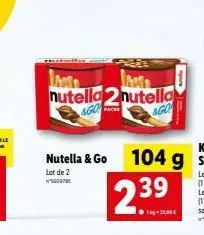 laato  nutella 2 nutella &go  ago  nutella & go lot de 2 5608785  faree  2.39 
