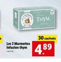 M  Les 2 Marmottes infusion thym  5617779  THYM,  30 sachets  4.89 