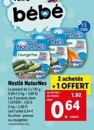 courgettes Nestlé