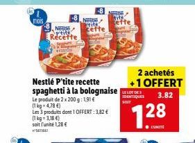 spaghetti à la bolognaise Nestlé