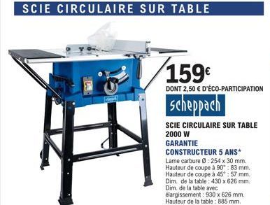 scie circulaire Scheppach