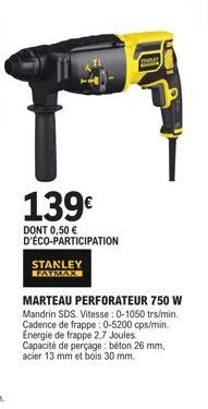 marteau perforateur Stanley