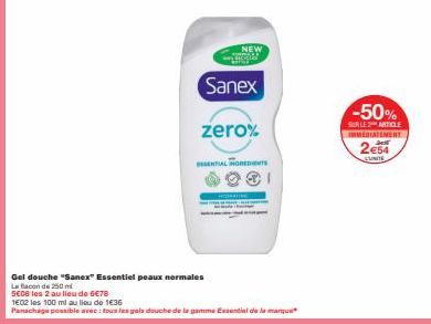 gel douche Sanex