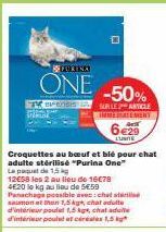 PURINA  ONE  0  -50%  SUR LE 2 ARTICLE CHIMIREASEMENY  6-29  LUNITE  