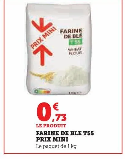 farine de ble t55 prix mini