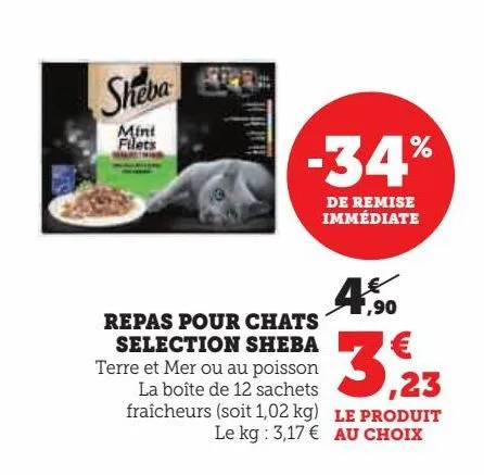 repas pour chats selection sheba