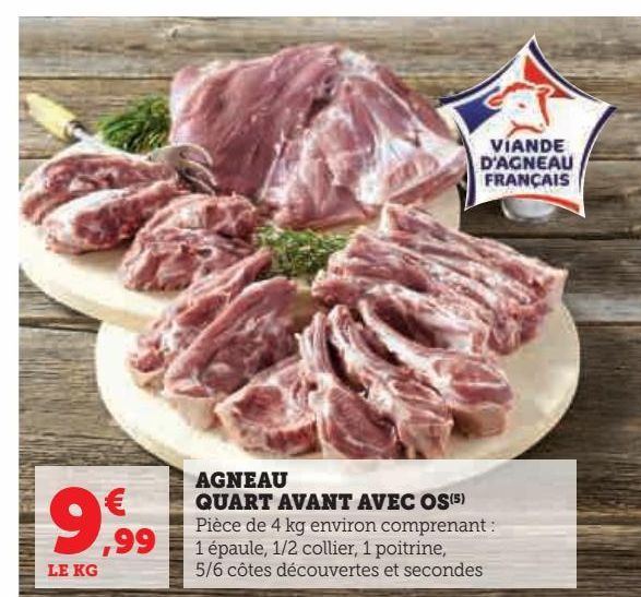 AGNEAU QUART AVANT AVEC OS