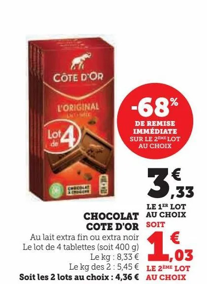 chocolat cote d'or