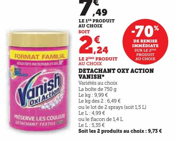 DETACHANT OXY ACTION VANISH