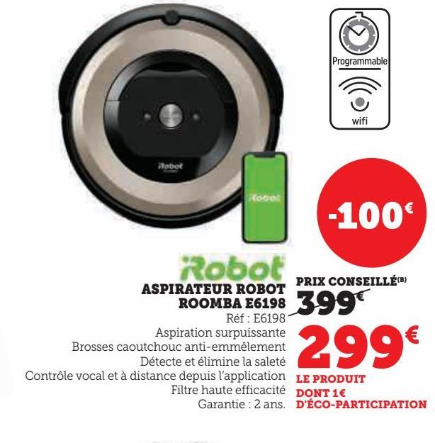 ASPIRATEUR ROBOT ROOMBA E6198