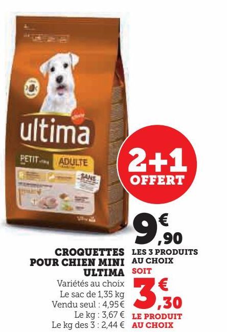 CROQUETTES POUR CHIEN MINI ULTIMA