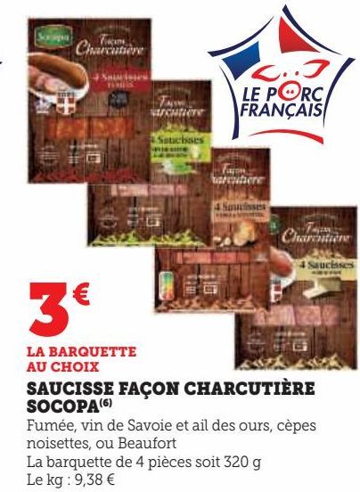 SAUCISSE FAÇON CHARCUTIÈRE SOCOPA