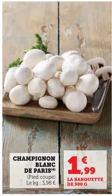 champignon  blanc de paris
