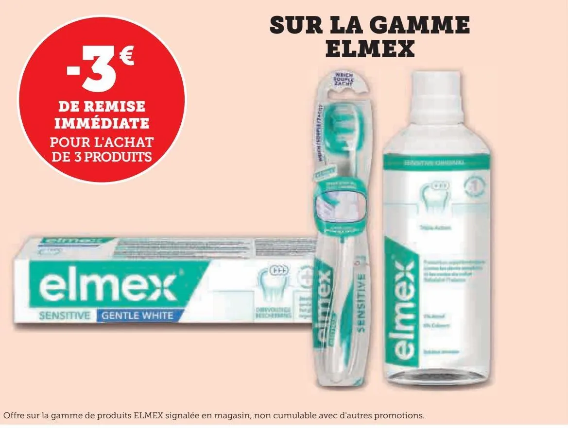 sur la gamme elmex