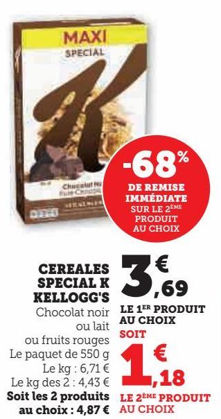 CEREALES SPECIAL K KELLOGG'S