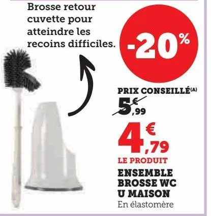 ensemble brosse wc u maison