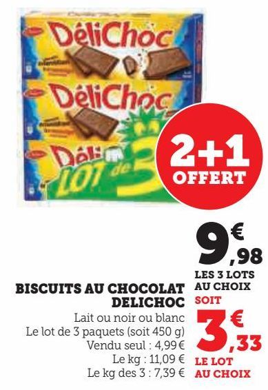 BISCUITS AU CHOCOLAT DELICHOC