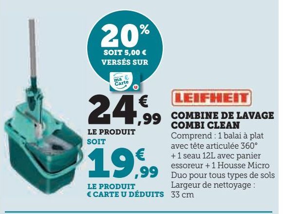 COMBINE DE LAVAGE COMBI CLEAN 