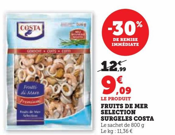 FRUITS DE MER SELECTION SURGELES COSTA