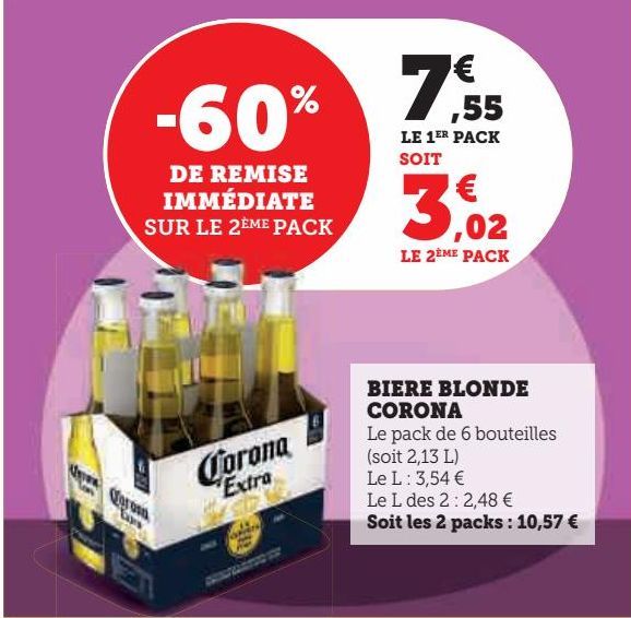 BIERE BLONDE CORONA 