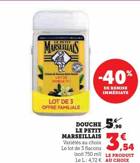 douche Le petit marseillais