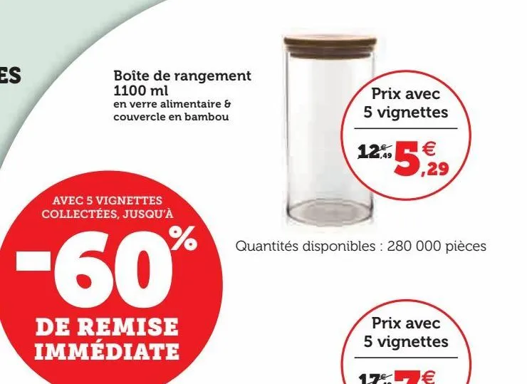 boîte de rangement 1100 ml