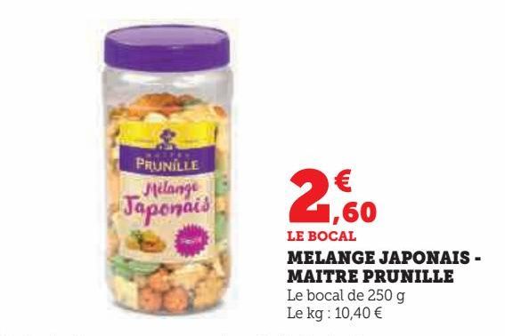 Melange japonais maitre prunille