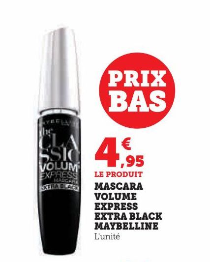 mascara volume express extra black Maybelline