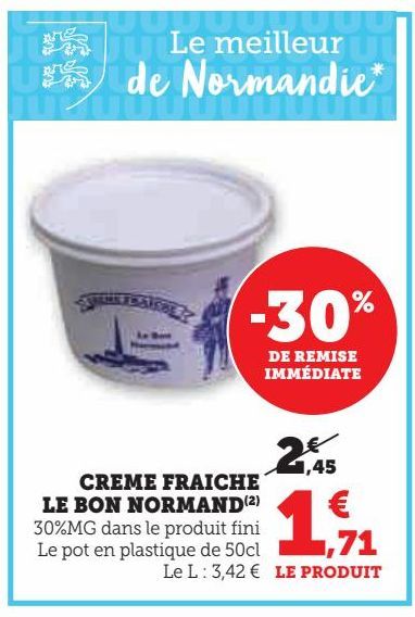 Crème fraîche LE BON NORMAND