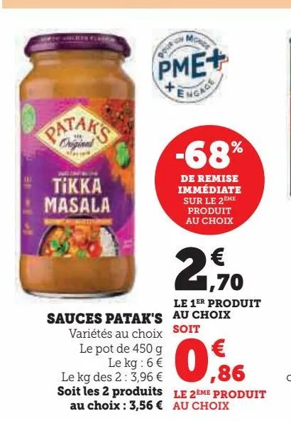 sauces patak's