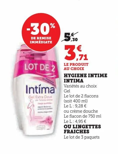 hygiène intime intima