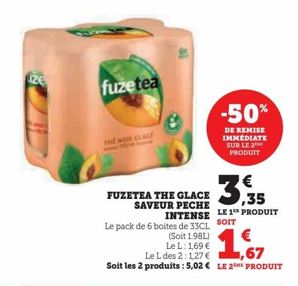 fuzetea the glace saveur peche intense