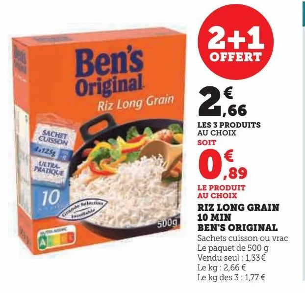 riz long grain 10min ben's original