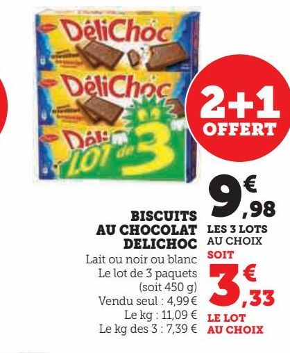 Biscuits au chocolat delichoc