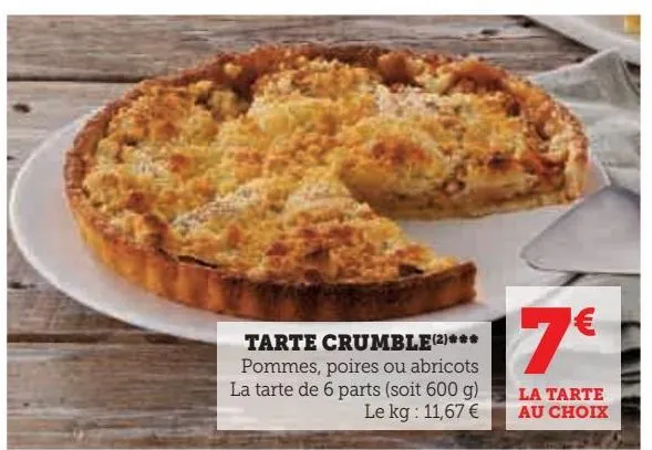 tartes crumble