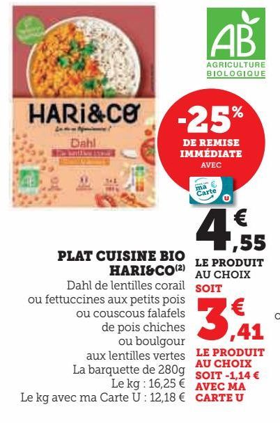 plats cuisinés bio Hari & Co