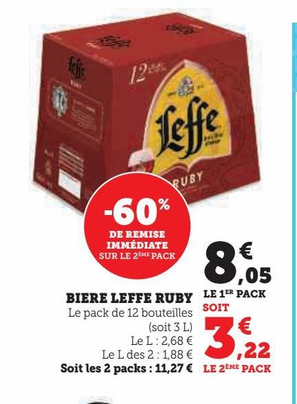 Biere Leffe Ruby