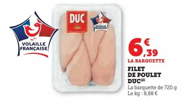 filets de poulet duc