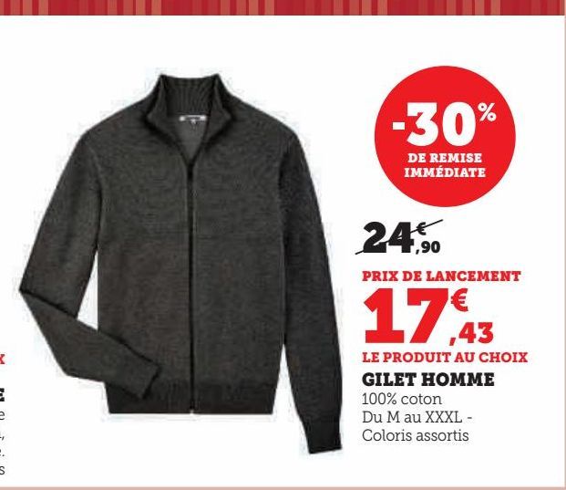 gilet homme